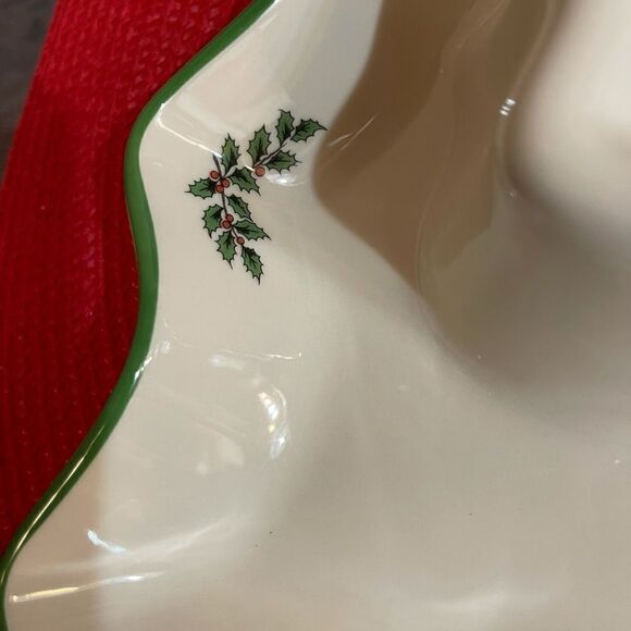 Spode Christmas Tree chip and dip bowl NWT - Picture 2 of 12
